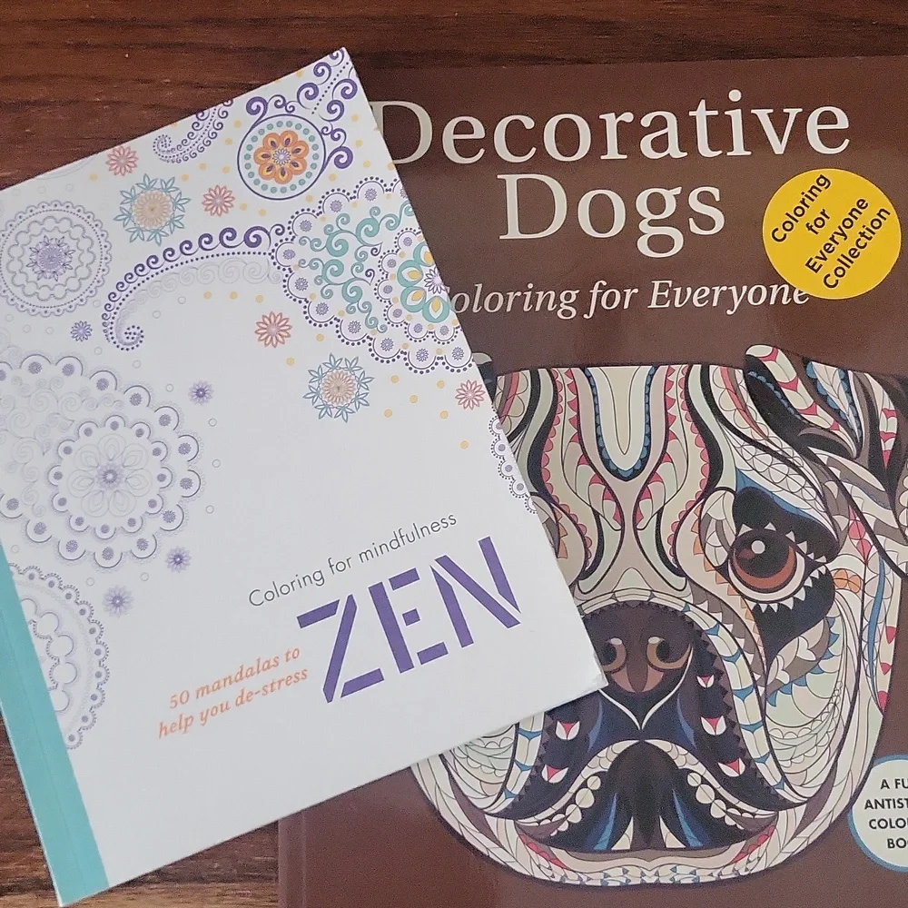 NWT Set of 2 Adult Coloring Books